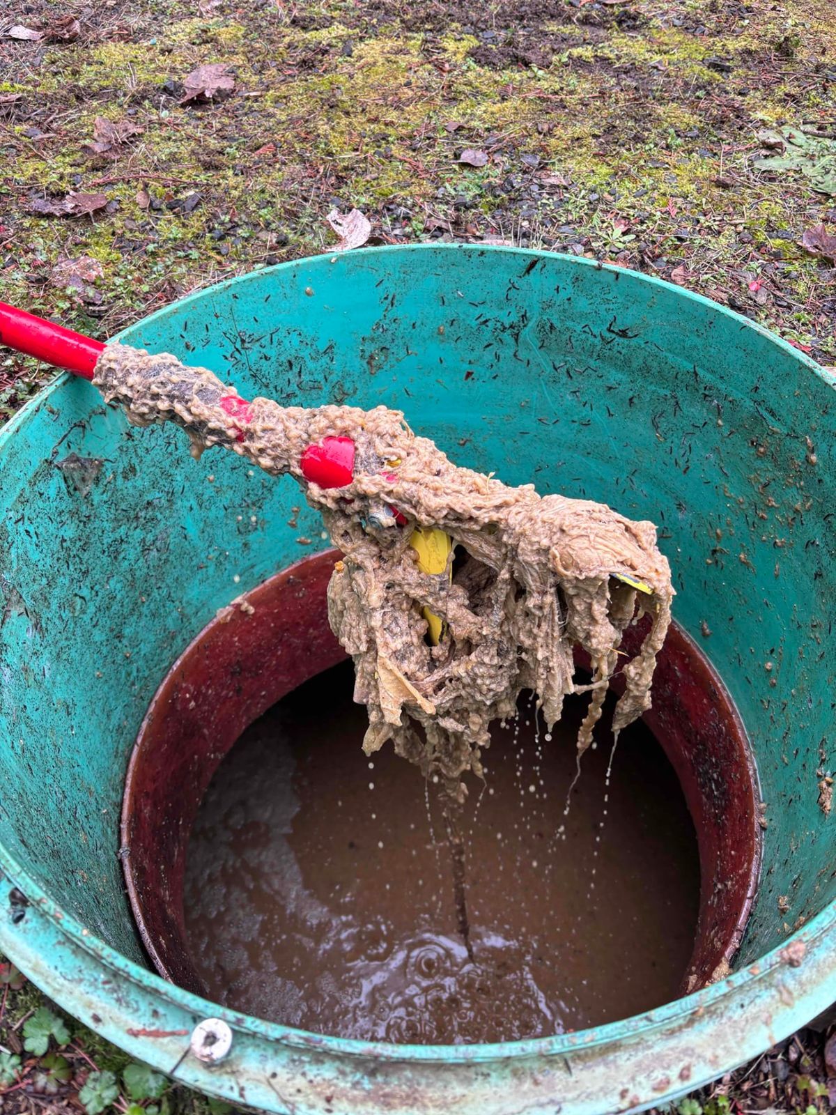 Goodman Septic Services technician at work